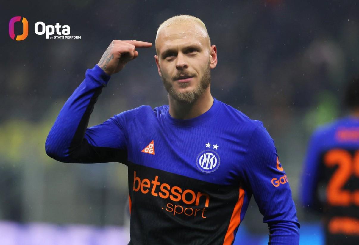 爱游戏官方网站-2射1传，迪马尔科成有统计以来国米首位意甲单场造3球的后卫